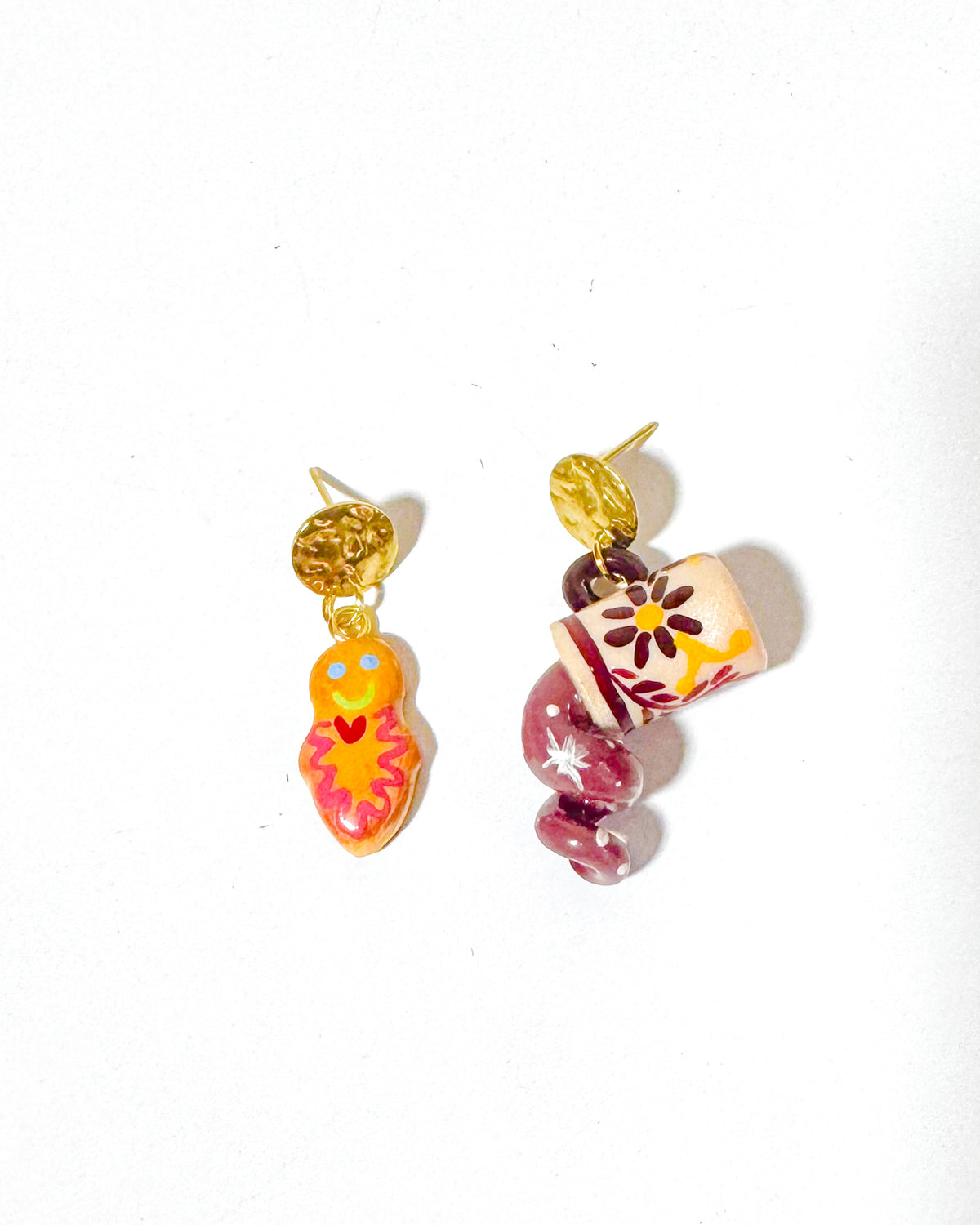 Taza de colada morada + guagua de pan | Aretes