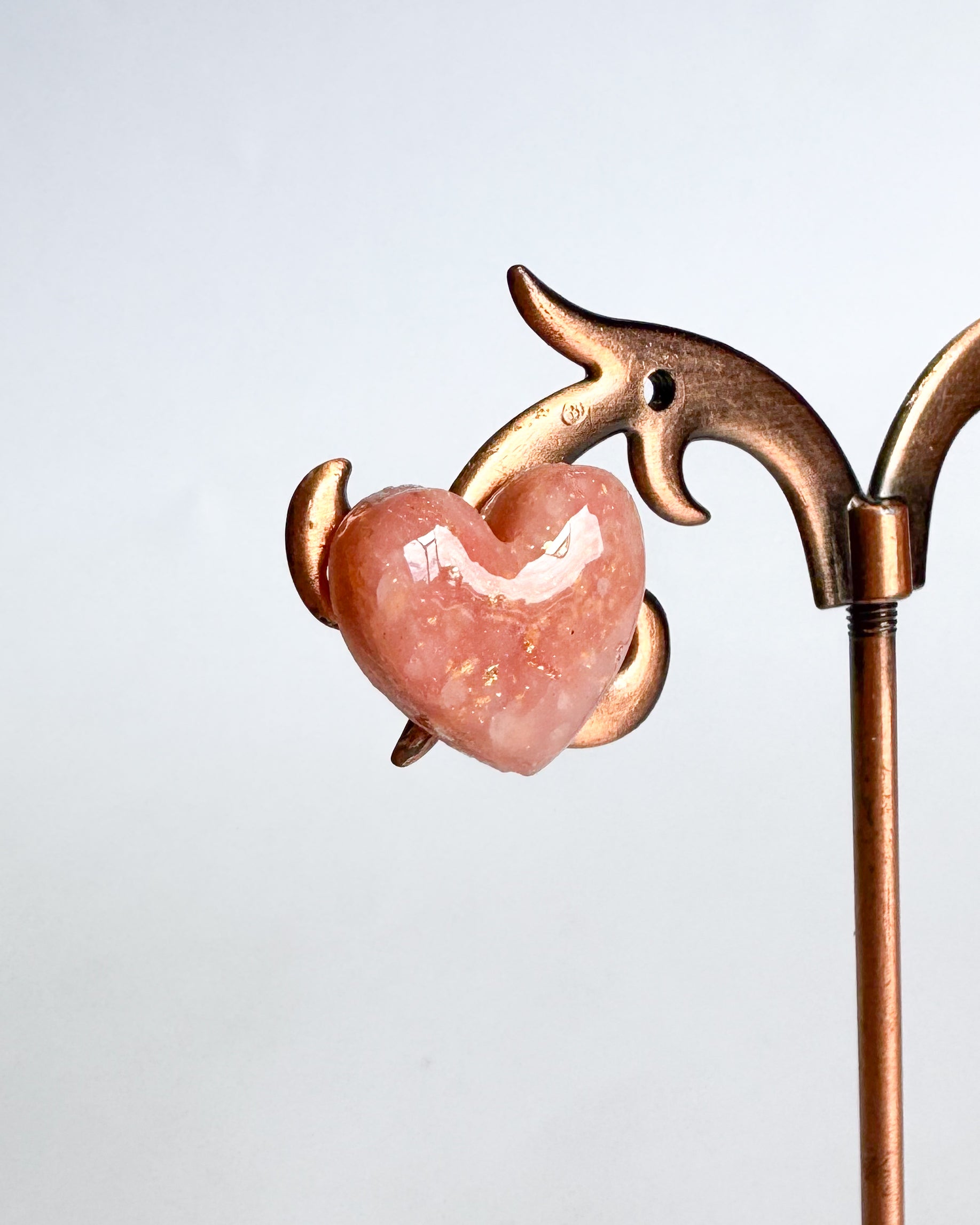 🌸 Corazón mármol | Studs