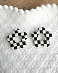 ✨Aretes Flor A Cuadros