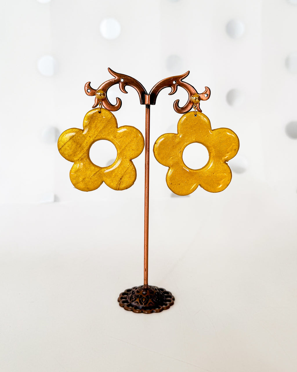 Golden flower | Maxi aretes