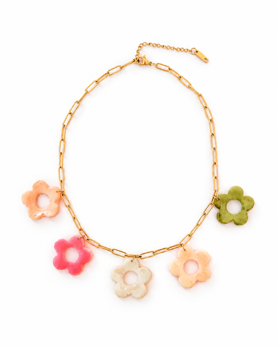 ✨Collar dorado de flores