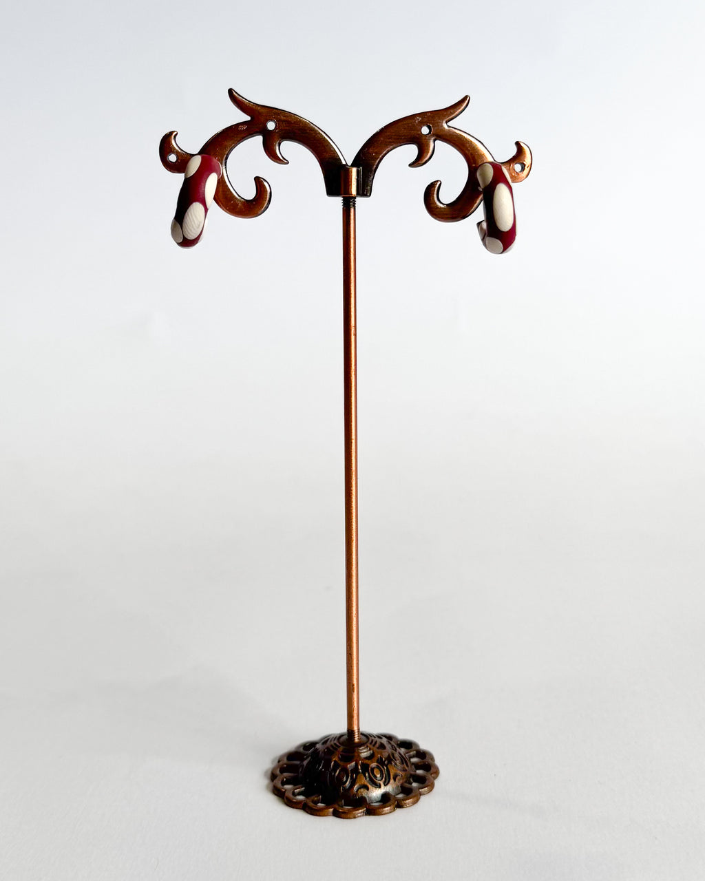 🌸 Red Polka | Hoops