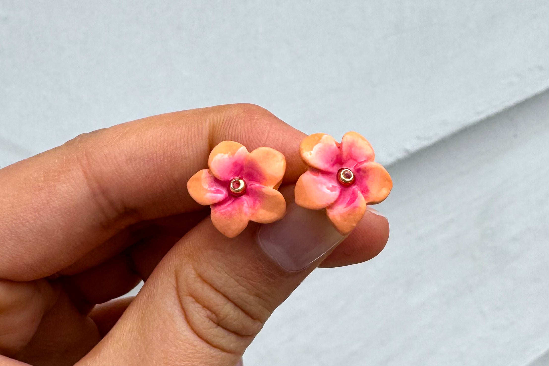 ✨Peachy vibes | Studs