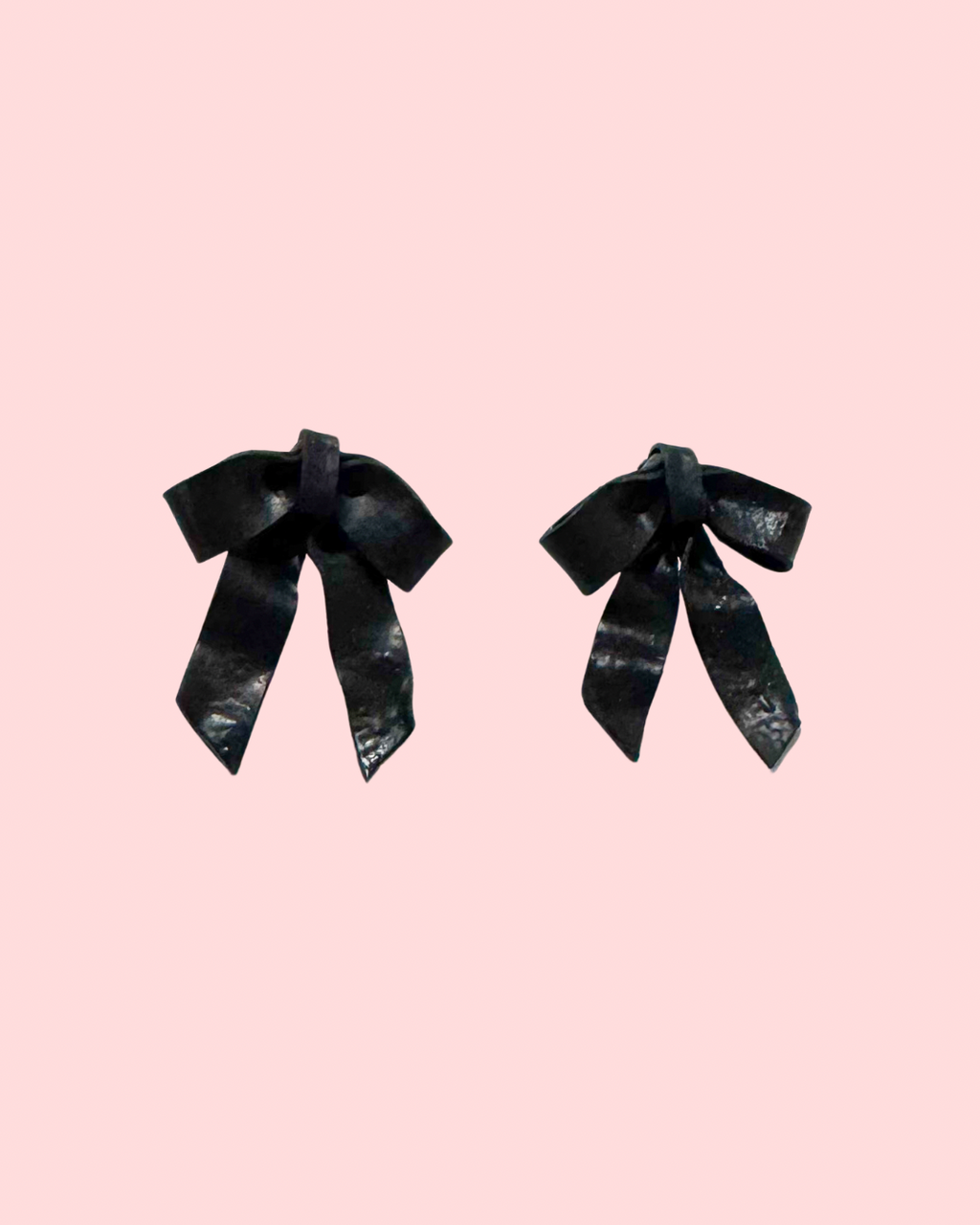 🌸 Black bows | Studs