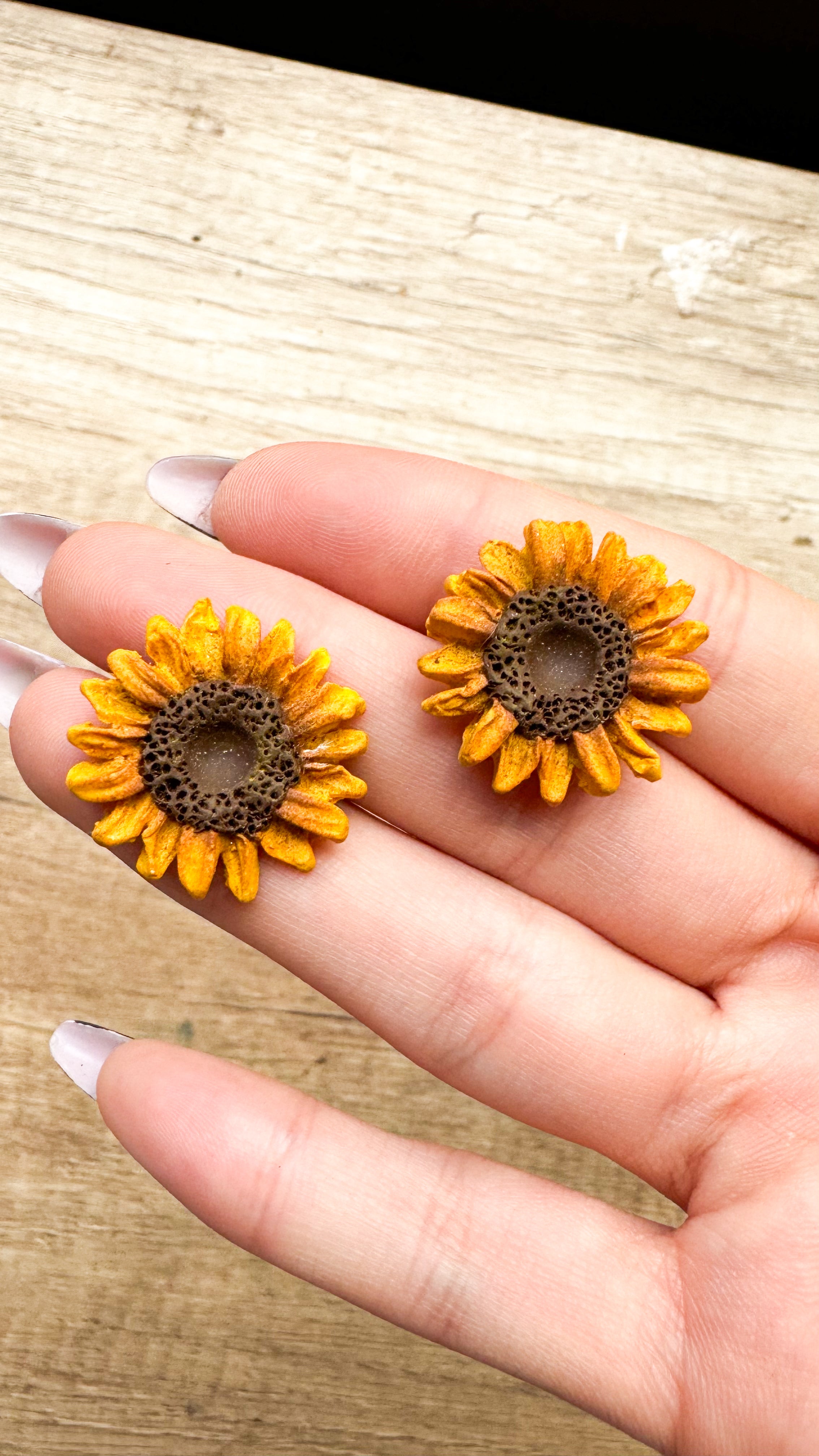 🌸 Girasoles | Aretes pequeños