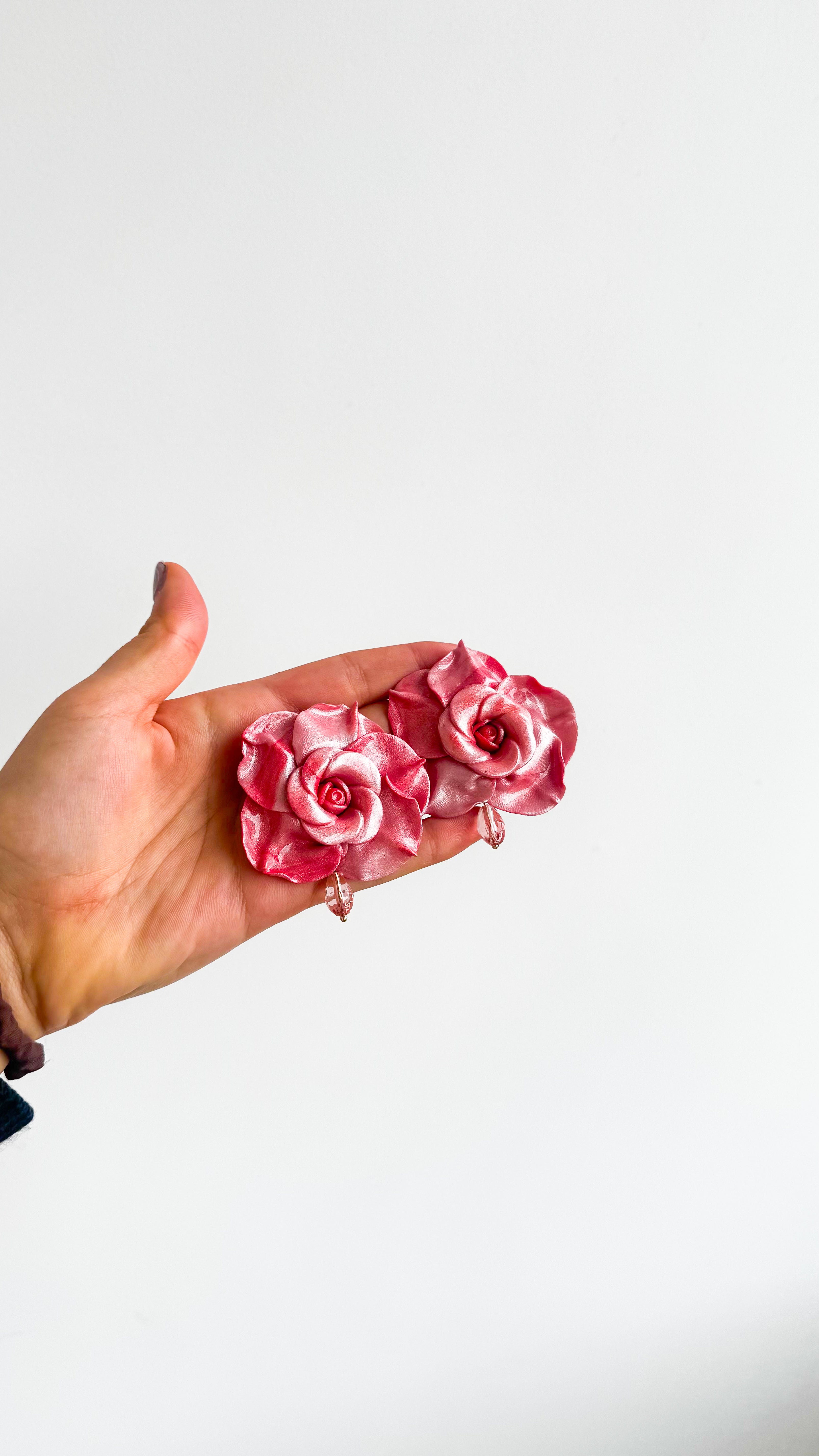 Aretes de rosa “Roselle”