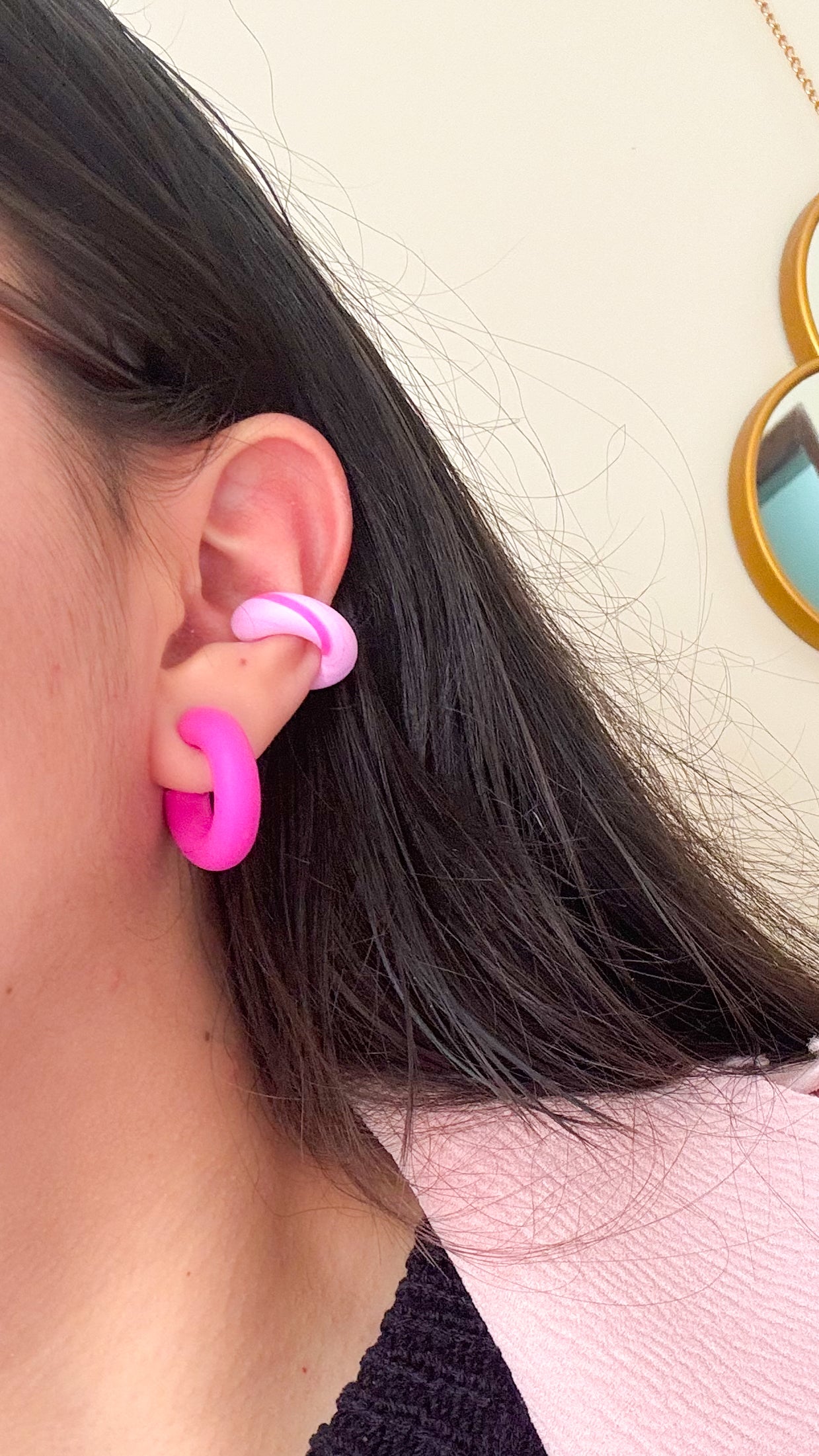 Swirl print | Ear cuff