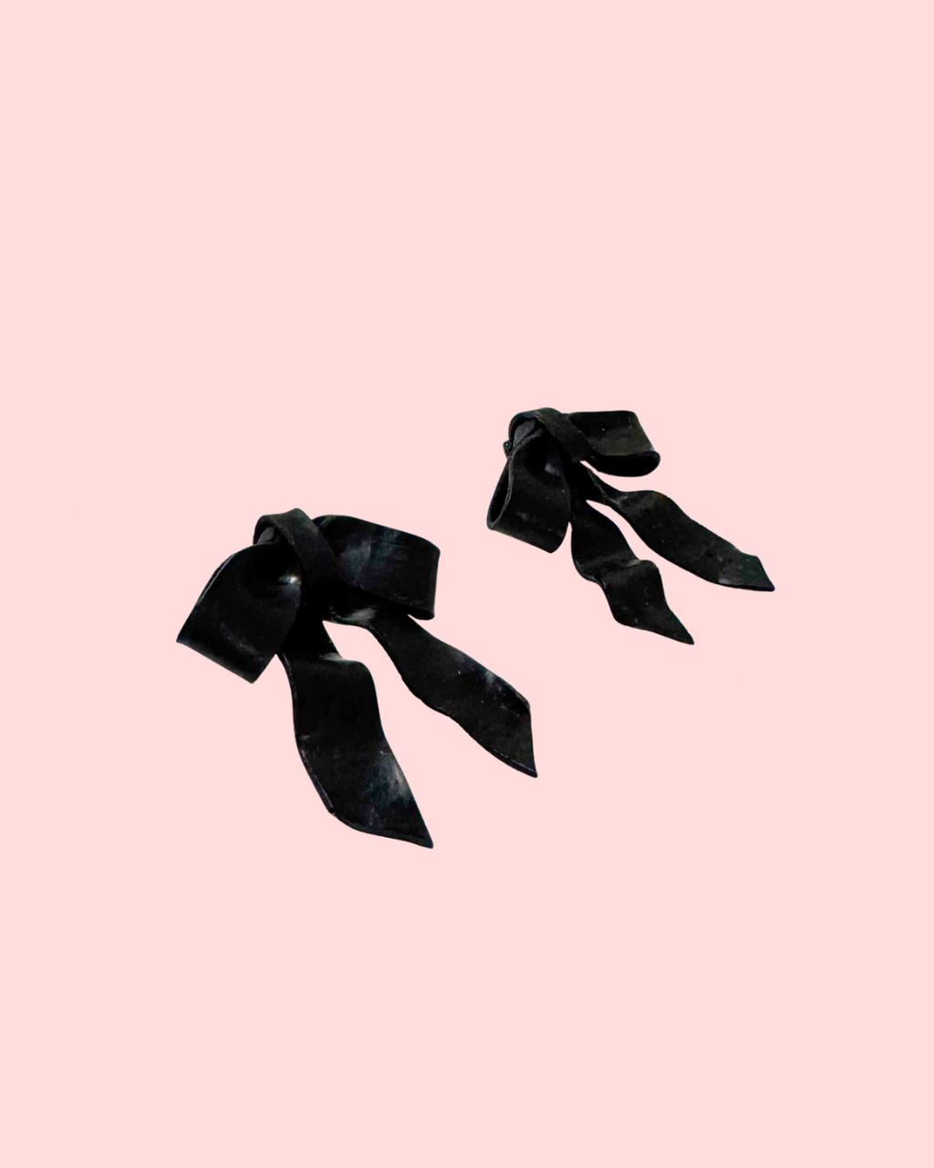 🌸 Black bows | Studs