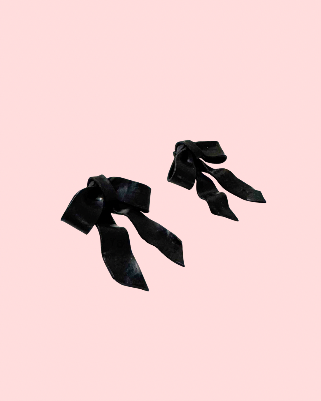🌸 Black bows | Studs