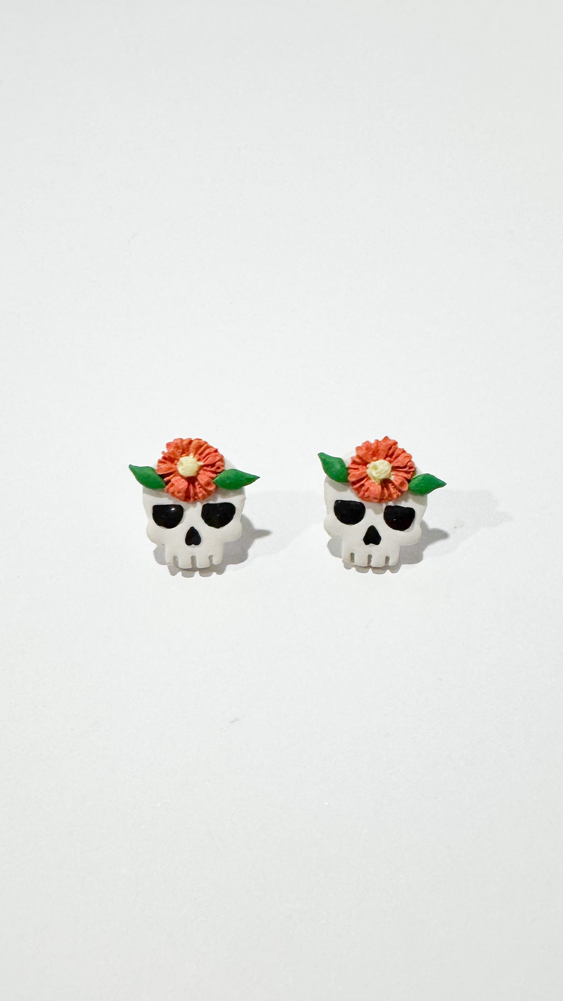 🌸 Calaveras otoñales | Studs