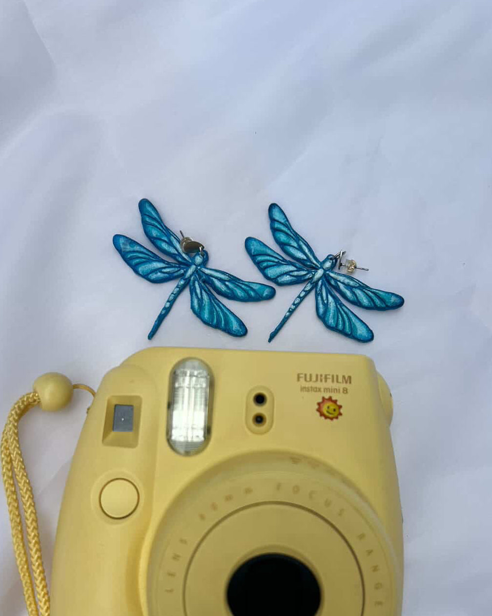 ✨Aretes Libélula azul