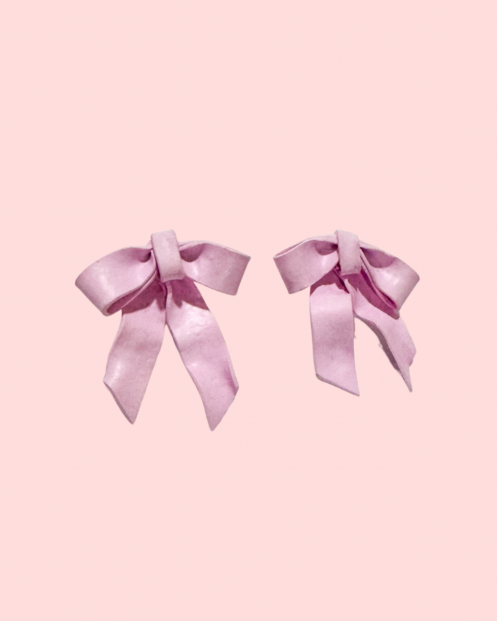 🌸Pinky bows | Studs