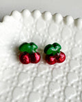 ✨Aretes Cereza Roja