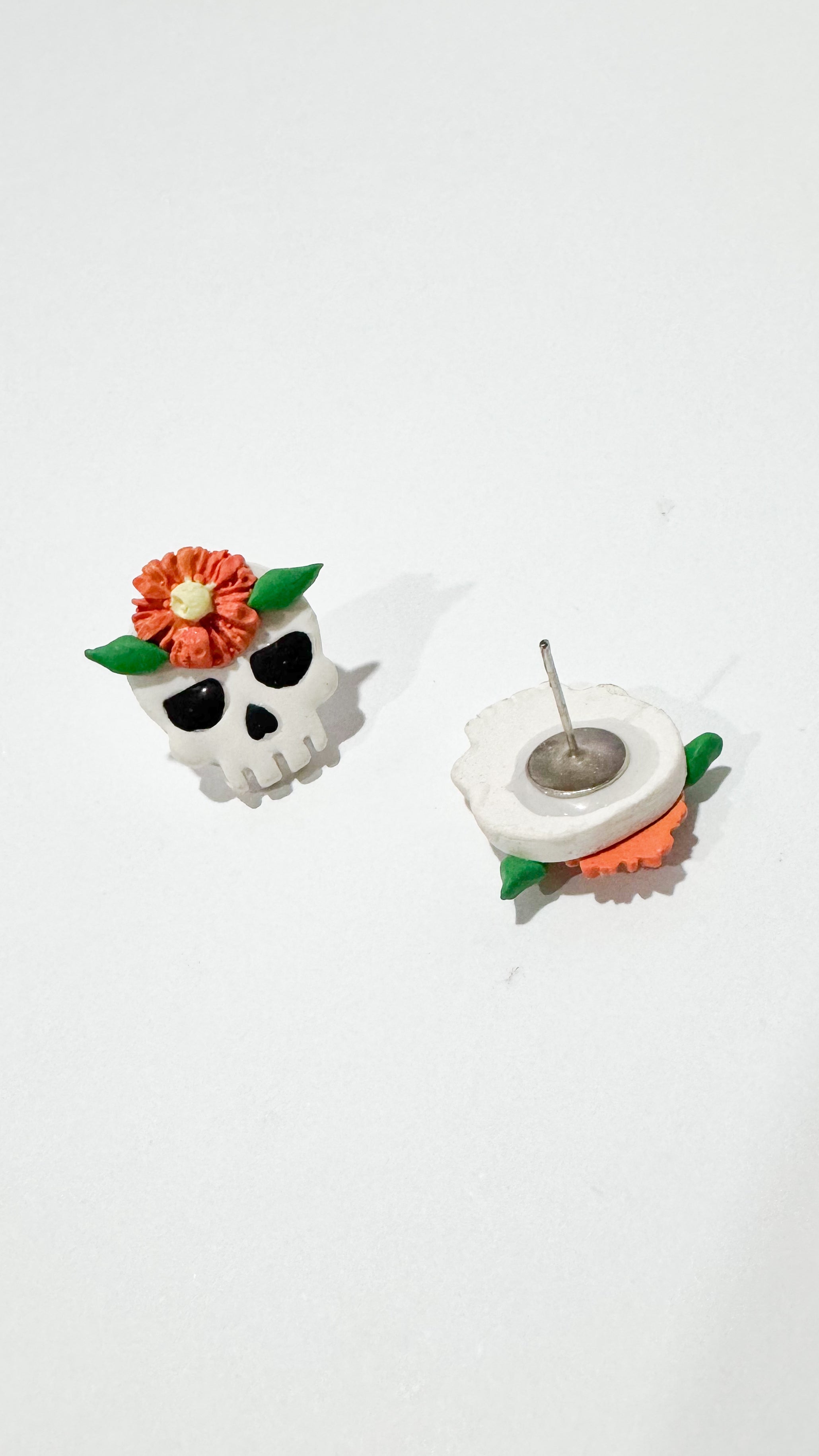 🌸 Calaveras otoñales | Studs