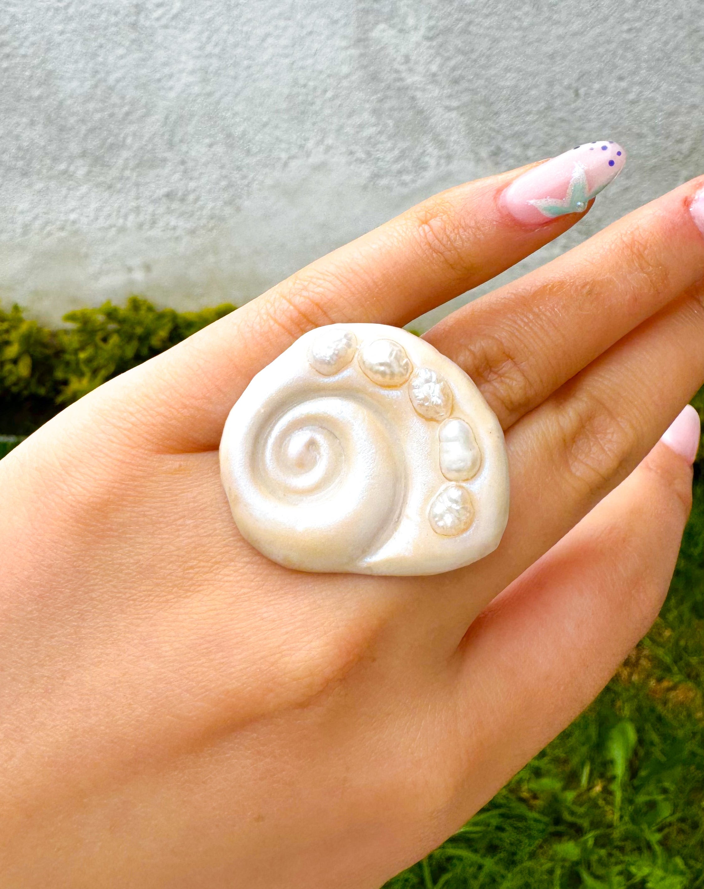 Caracola perlada | Anillo