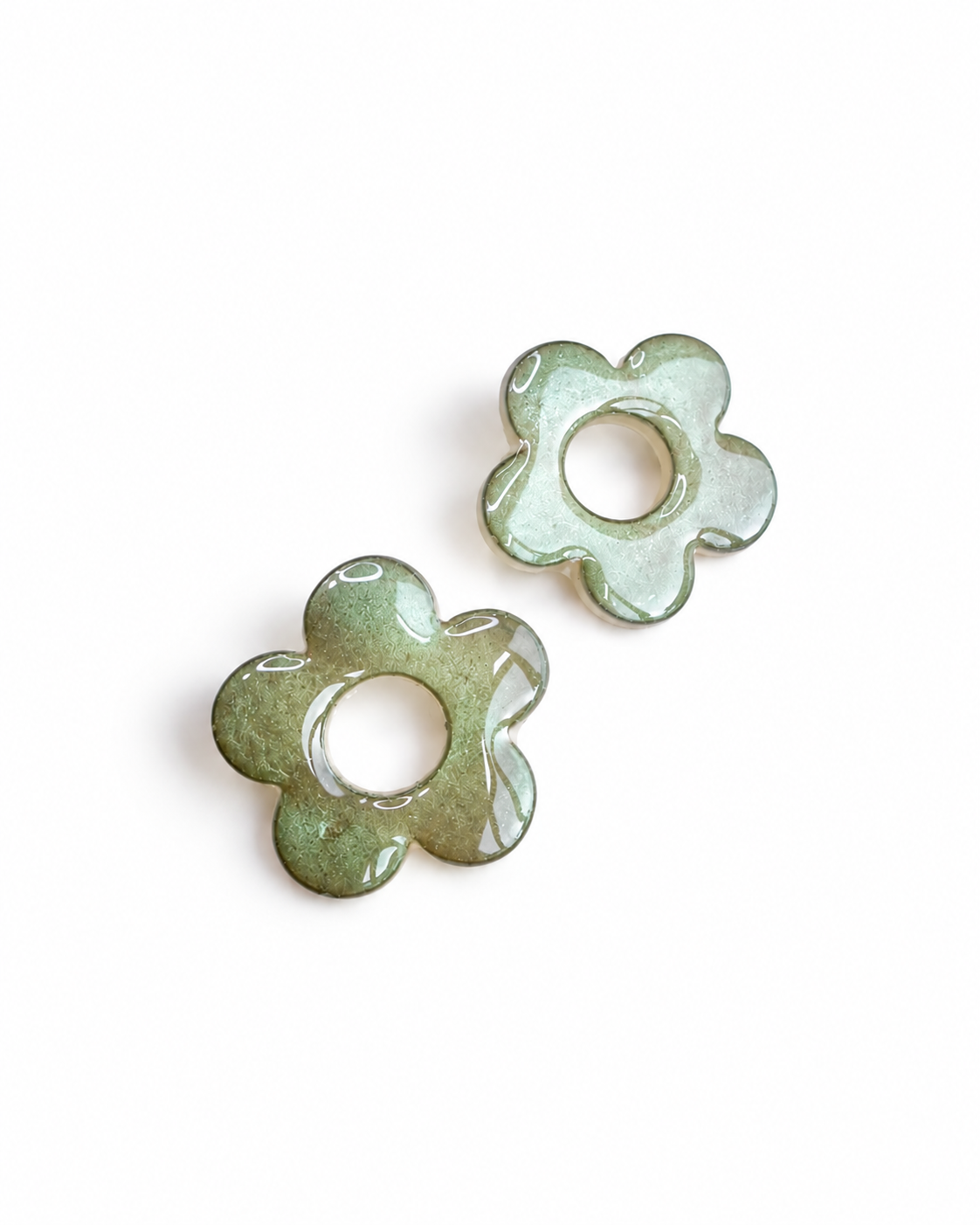 ✨Aretes Flor Verde