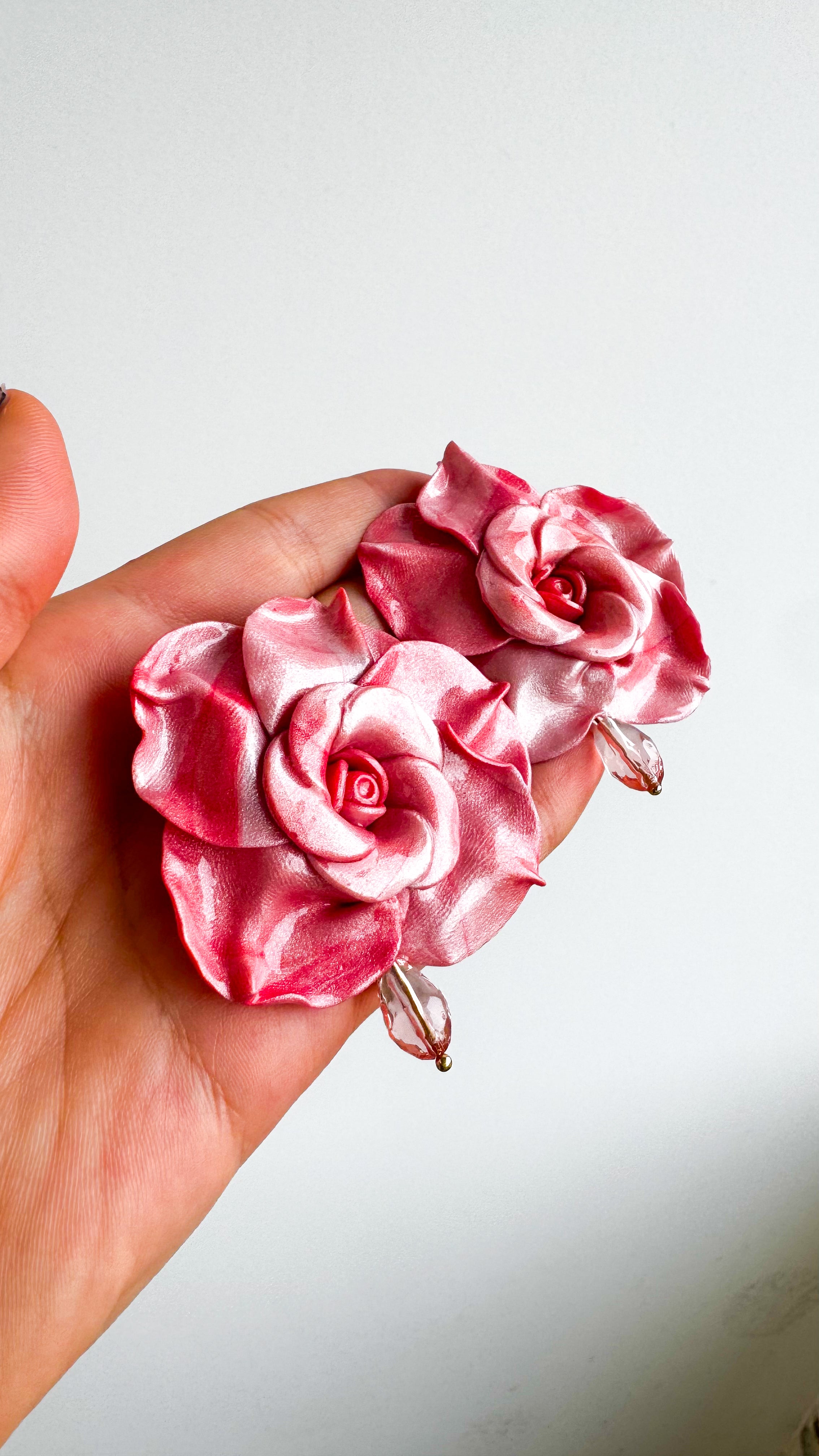 Aretes de rosa “Roselle”