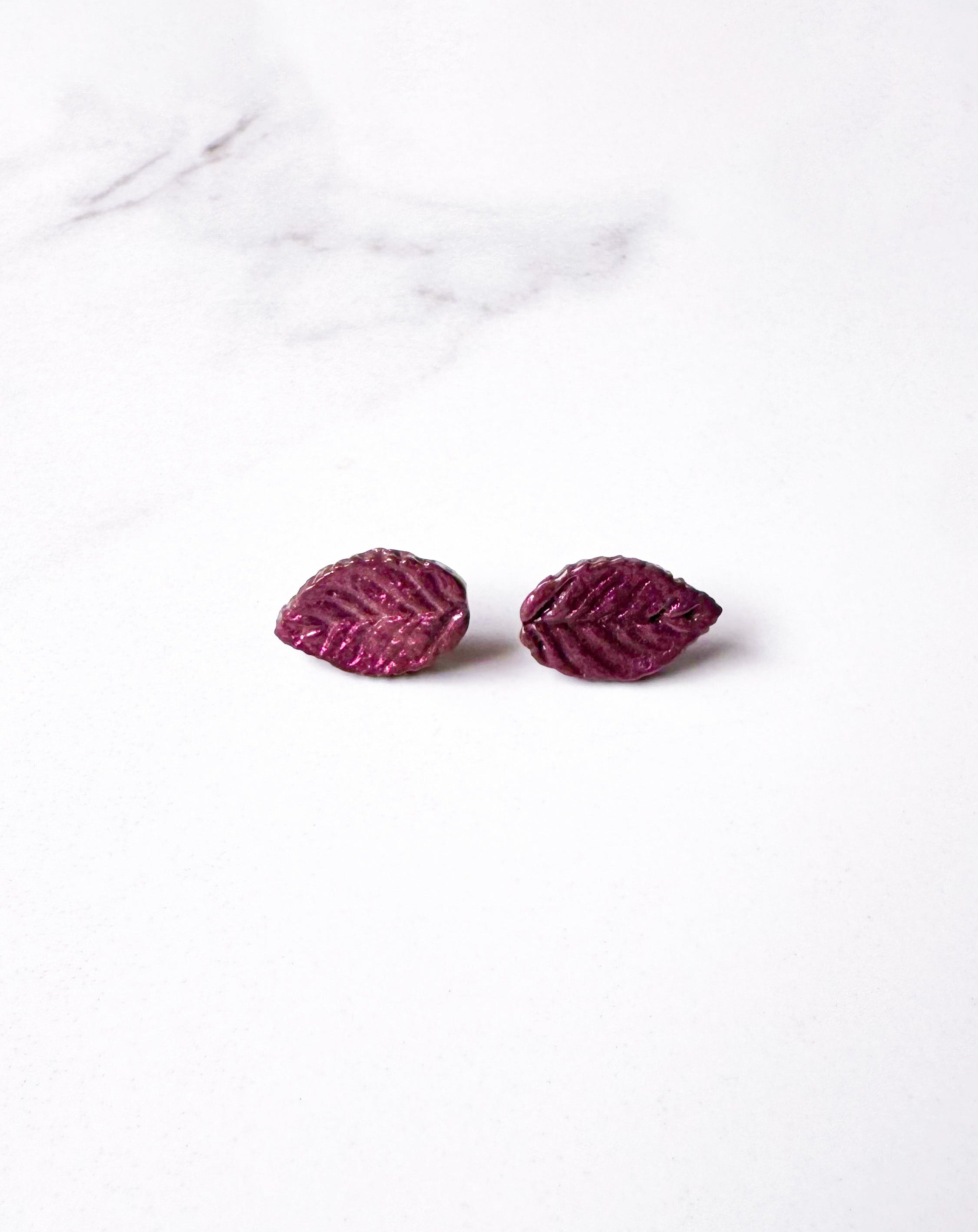 Hoja Café Aretes Mini