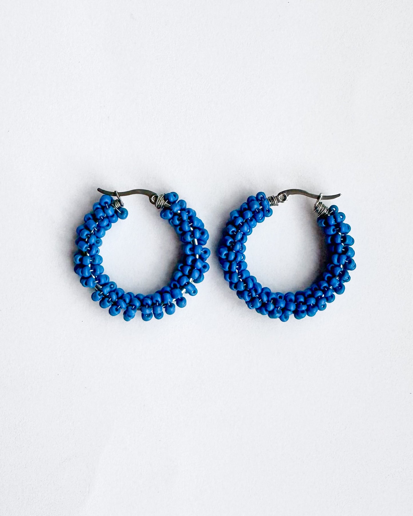 Beaded hoops #4.5